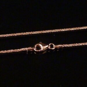Kette 925 Sterling Silber 1,4 mm Rosegold Criss Cross
