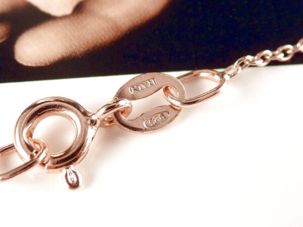 Kette 925 Sterling Silber Rosegold – Bild 3