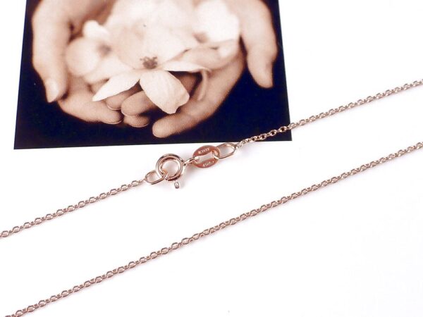 Kette 925 Sterling Silber Rosegold – Bild 4
