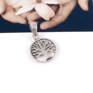 Anhänger 925 Silber Lebensbaum Ø 12 mm