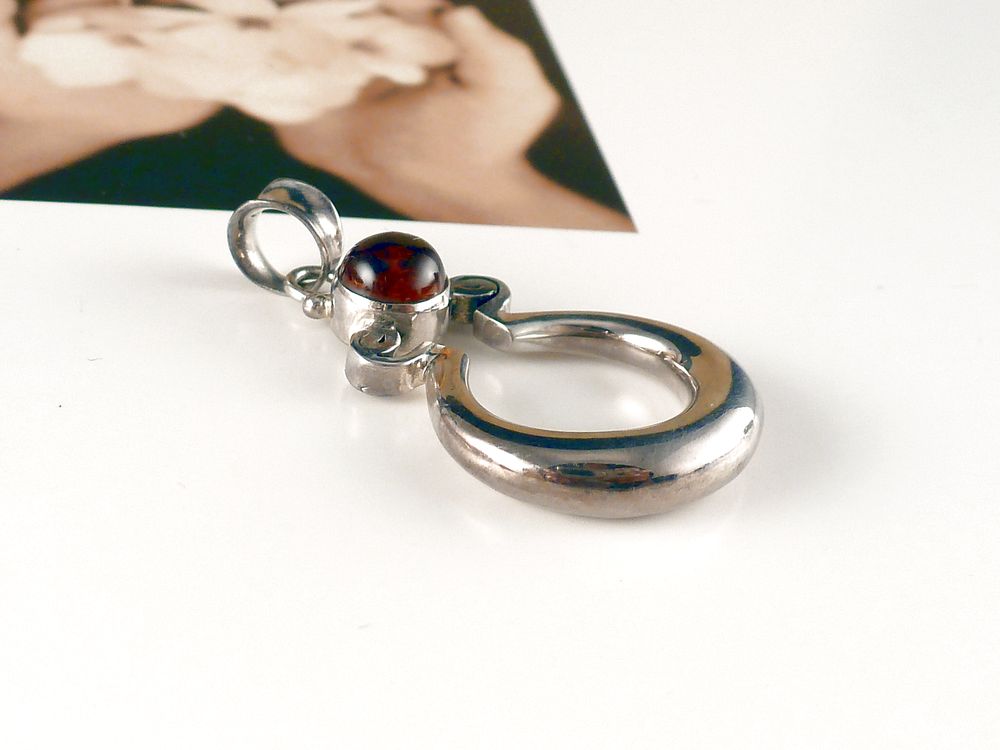 Anhänger 925 Silber mit Bernstein – Bild 4