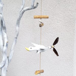 Windspiel Mobile Flugente Vogel Holz