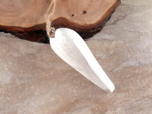 Dekohänger Herz Holz weiß – Bild 4