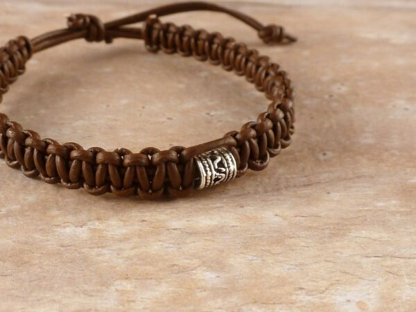Armband Leder geflochten – Bild 3