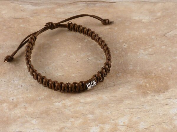 Armband Leder geflochten – Bild 2