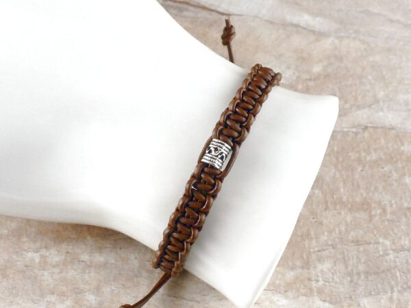 Armband Leder geflochten