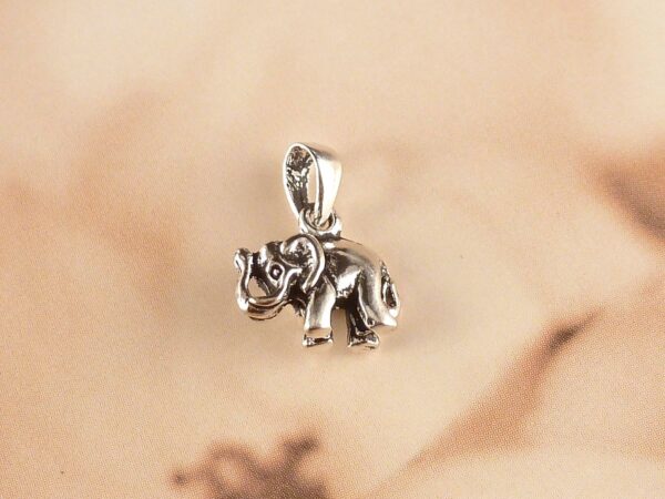 Anhänger 925 Silber Elefant – Bild 7