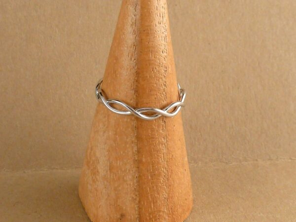 Ring 925 Silber geflochten – Bild 4