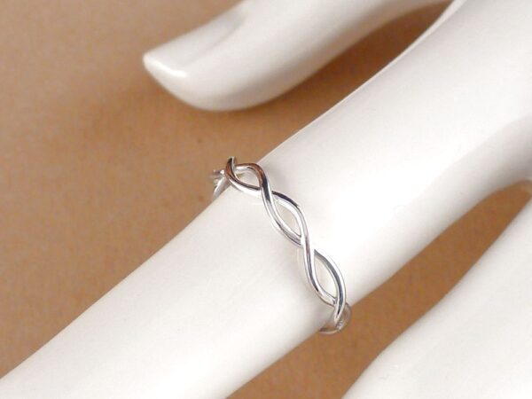 Ring 925 Silber geflochten