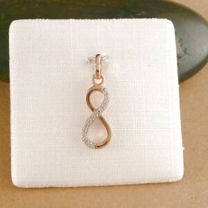 Anhänger 925 Silber Unendlichkeit Rosegold