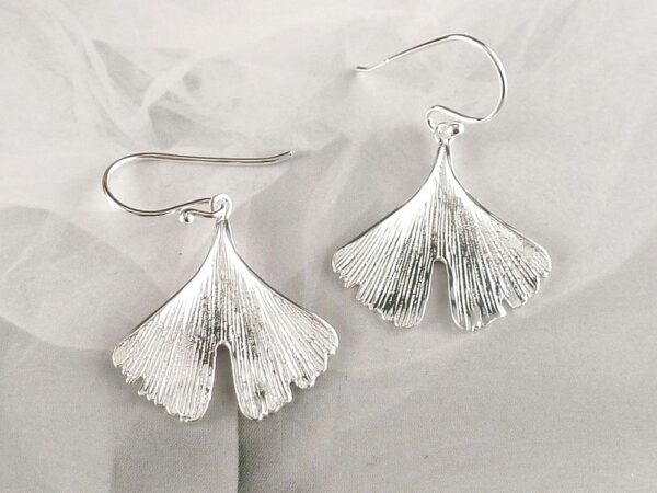 Ohrhänger 925 Silber Ginkgo Blatt