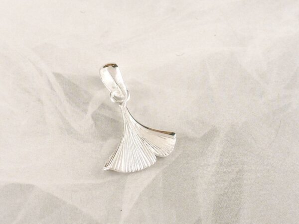 Anhänger 925 Silber Ginkgo Blatt