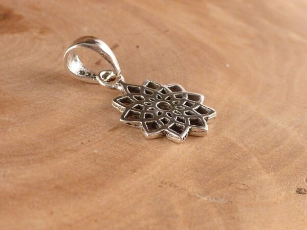 Anhänger 925 Silber Blume – Bild 2