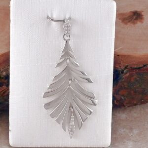 Anhänger 925 Silber Blatt