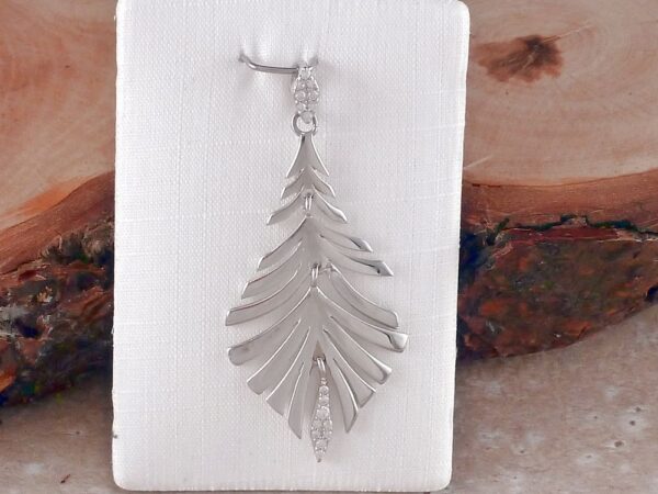 Anhänger 925 Silber Blatt