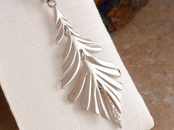 Anhänger 925 Silber Blatt – Bild 4