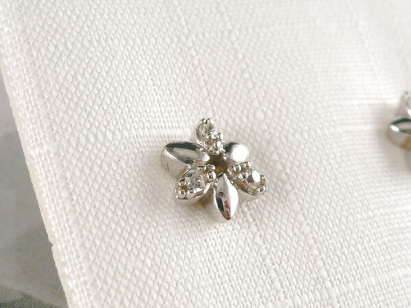 Ohrstecker 925 Silber Blume – Bild 4
