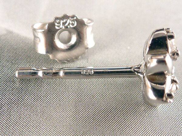 Ohrstecker 925 Silber Blume – Bild 2
