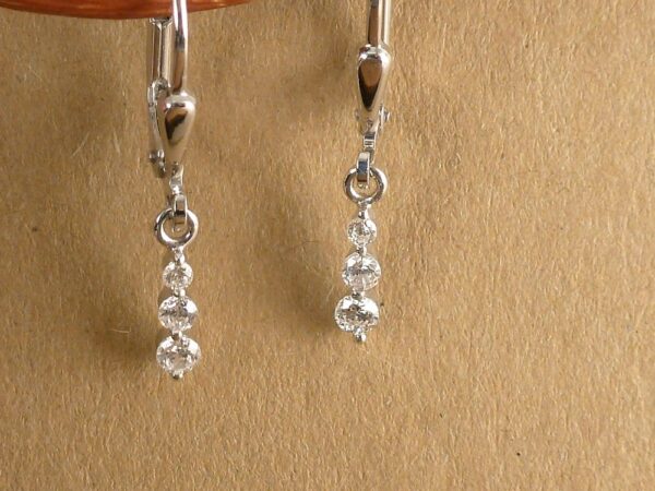 Ohrringe 925 Silber mit Zirkonia – Bild 2