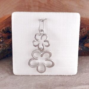 Anhänger 925 Silber Blumen