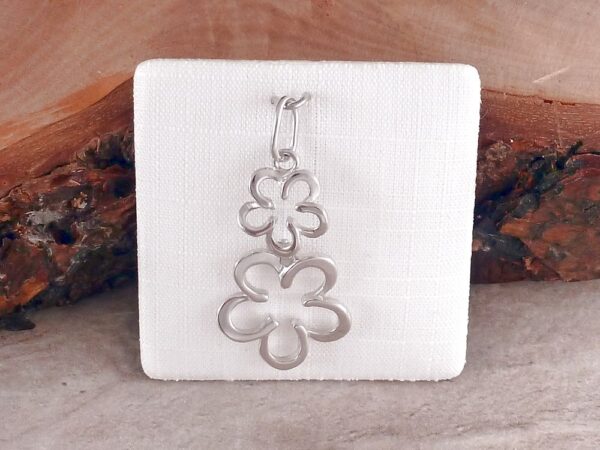 Anhänger 925 Silber Blumen