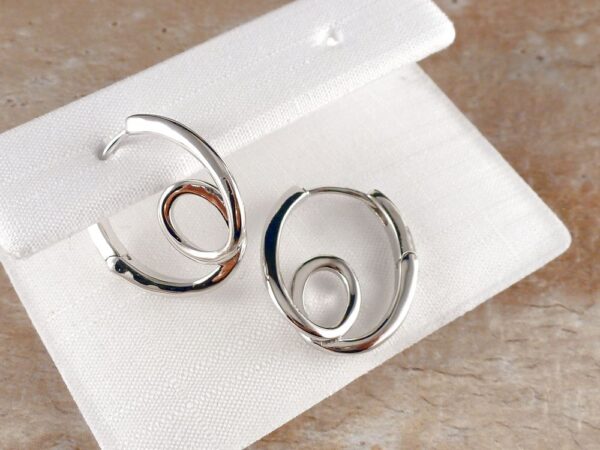 Creolen 925 Silber Spirale