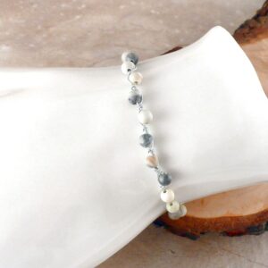 Armband Edelstein Jaspis Perlen