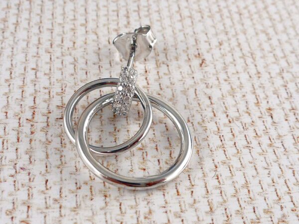 Ohrstecker 925 Silber mit Zirkonia – Bild 3