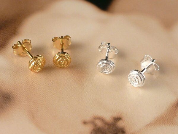 Ohrstecker 925 Sterling Silber Rosen