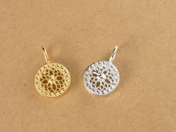 Anhänger 925 Sterling Silber Blume