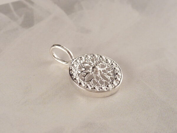Anhänger 925 Sterling Silber Blume – Bild 5