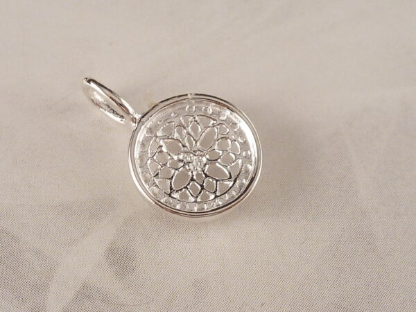 Anhänger 925 Sterling Silber Blume – Bild 4