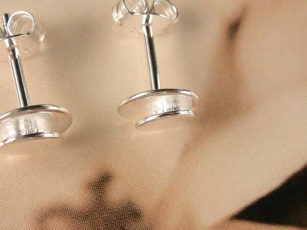 Ohrstecker 925 Silber Plättchen – Bild 5