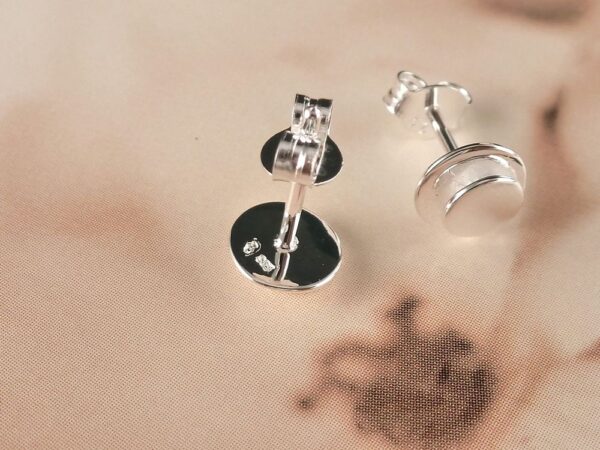 Ohrstecker 925 Silber Plättchen – Bild 4