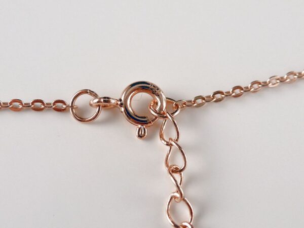 Kette 925 Silber rosegold mit Flügel – Bild 5