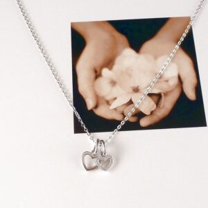 Kette 925 Silber mit Herzen