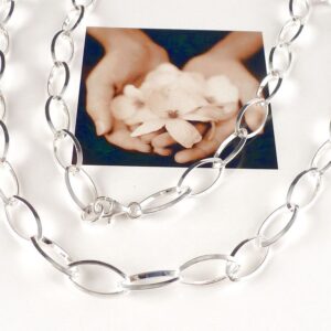 Paperclip Kette 925 Silber