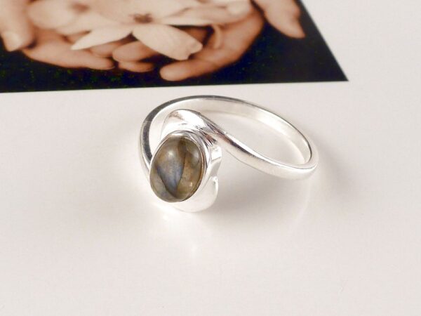 Ring 925 Silber Edelstein – Bild 6