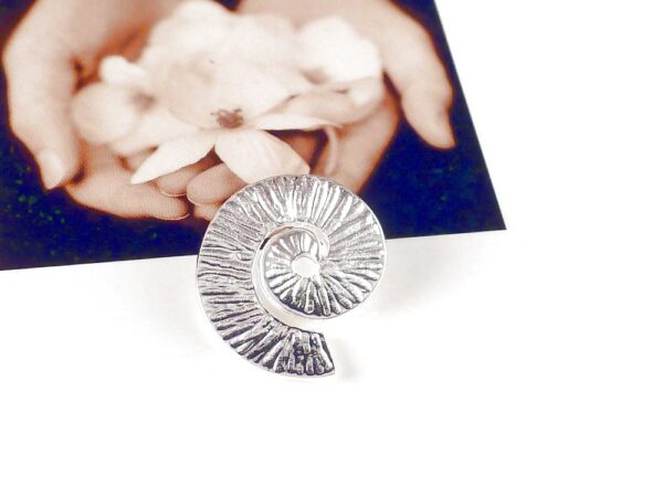 Anhänger 925 Sterling Silber Muschel Schnecke Spirale