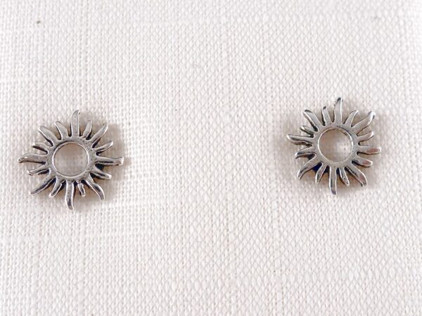 Ohrstecker 925 Silber Sonne – Bild 2