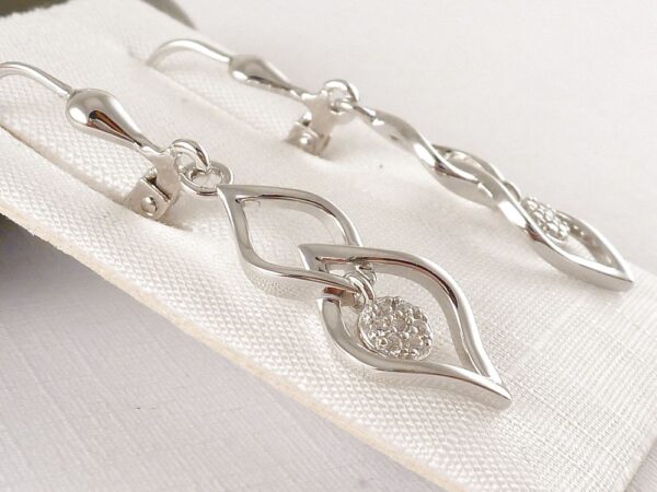 Ohrhänger 925 Silber mit Zirkonia – Bild 4