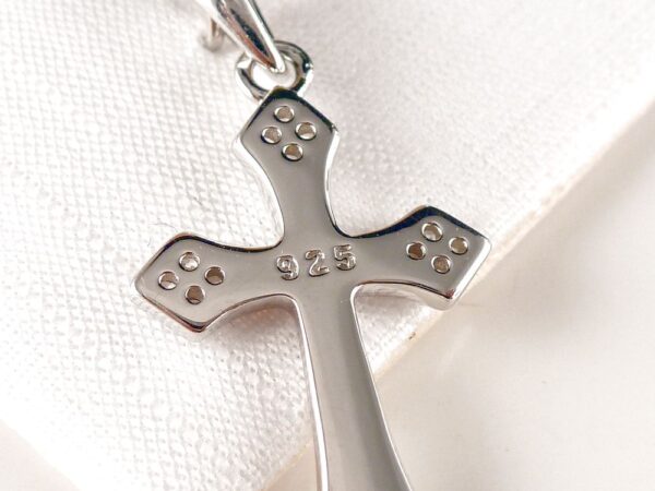 Anhänger 925 Silber Kreuz mit Zirkonia – Bild 3