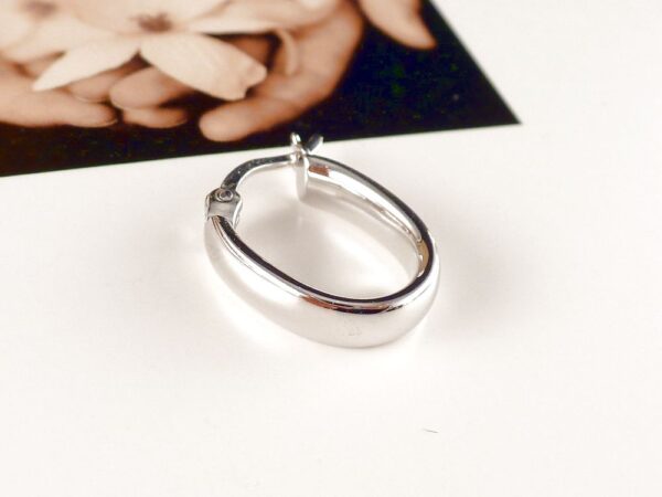 Creolen Ohrringe 925 Silber – Bild 5