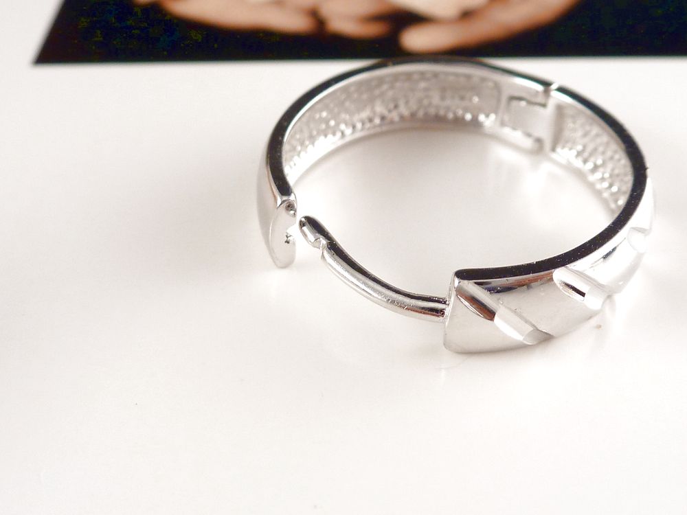 Creolen Ohrringe 925 Silber mit Schliff – Bild 2