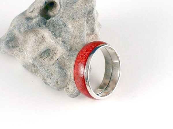 Ring 925 Sterling Silber Schaumkoralle – Bild 4