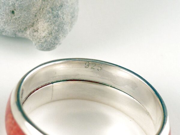 Ring 925 Sterling Silber Schaumkoralle – Bild 3