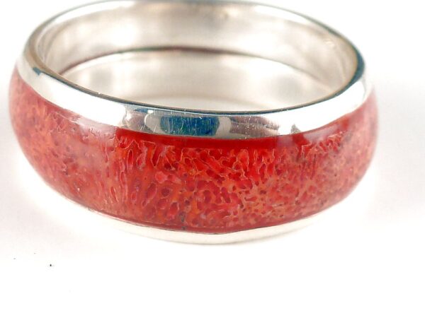Ring 925 Sterling Silber Schaumkoralle – Bild 2
