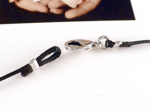 Stoffband Kette 1 mm mit Verschluss – Bild 4