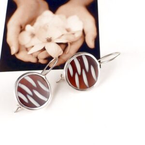 Ohrhänger aus 925 Silber und Muschel