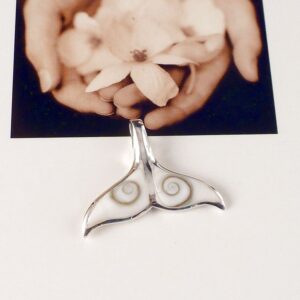 Lederband mit Anhänger 925 Silber Shiva Auge Flosse